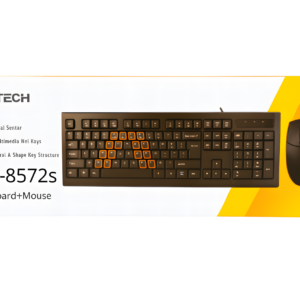 A4TECH Keyboard+Mouse Combo KRS-8572S-Black (USB)